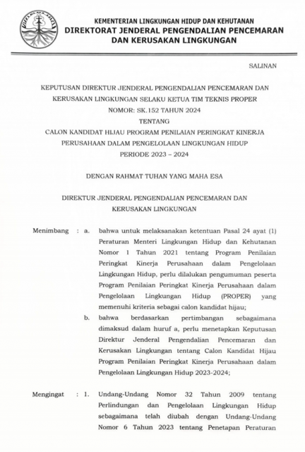 SK 152 2024 SK Kandidat Hijau PROPER 2024